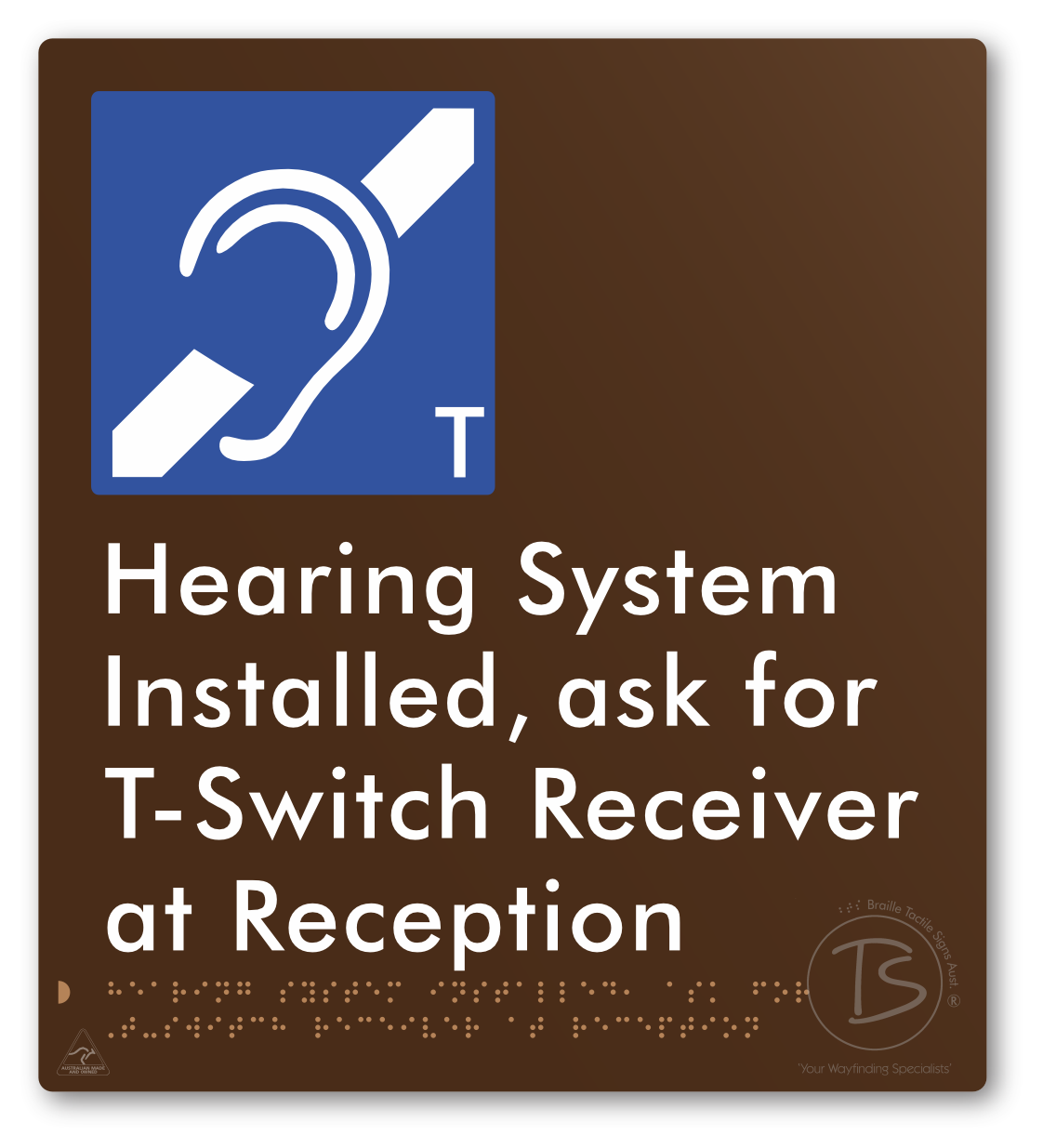 Hearing System Installed ask For T-Switch Receiver at Reception_AudioT