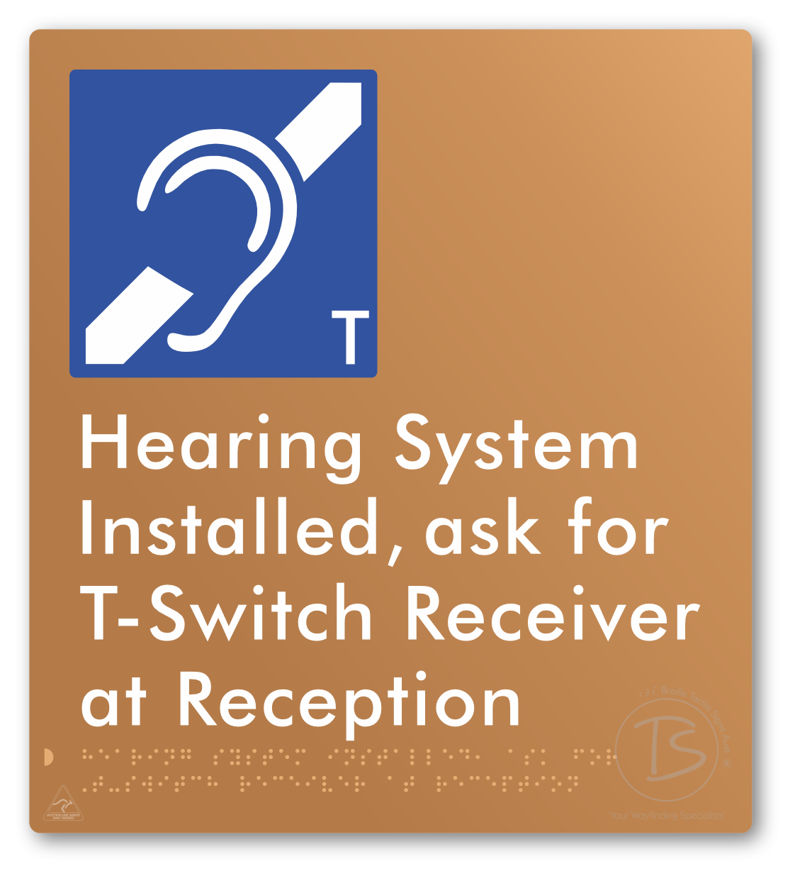 Hearing System Installed ask For T-Switch Receiver at Reception_AudioT