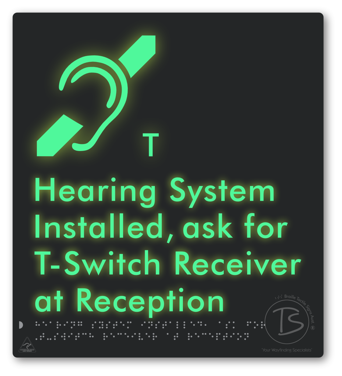 Hearing System Installed ask For T-Switch Receiver at Reception_AudioT