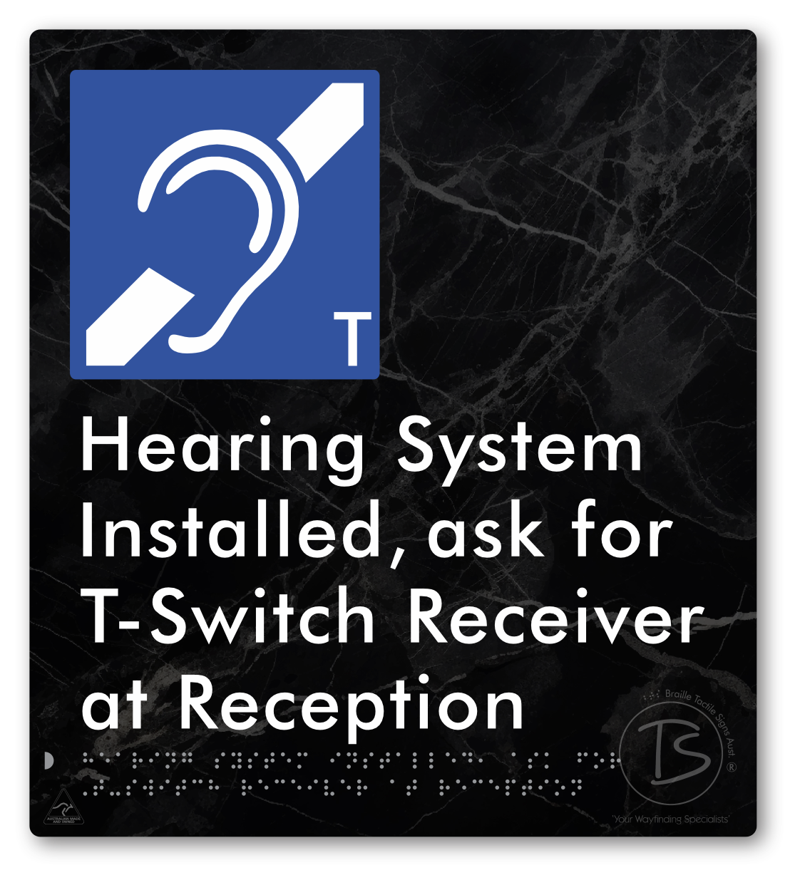 Hearing System Installed ask For T-Switch Receiver at Reception_AudioT