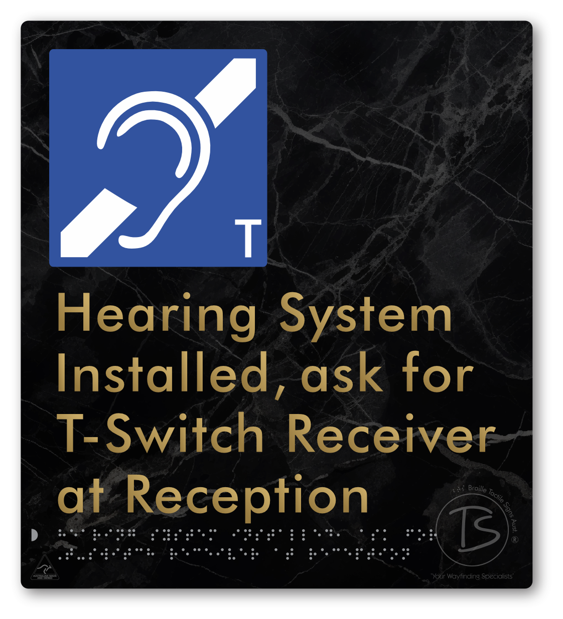 Hearing System Installed ask For T-Switch Receiver at Reception_AudioT