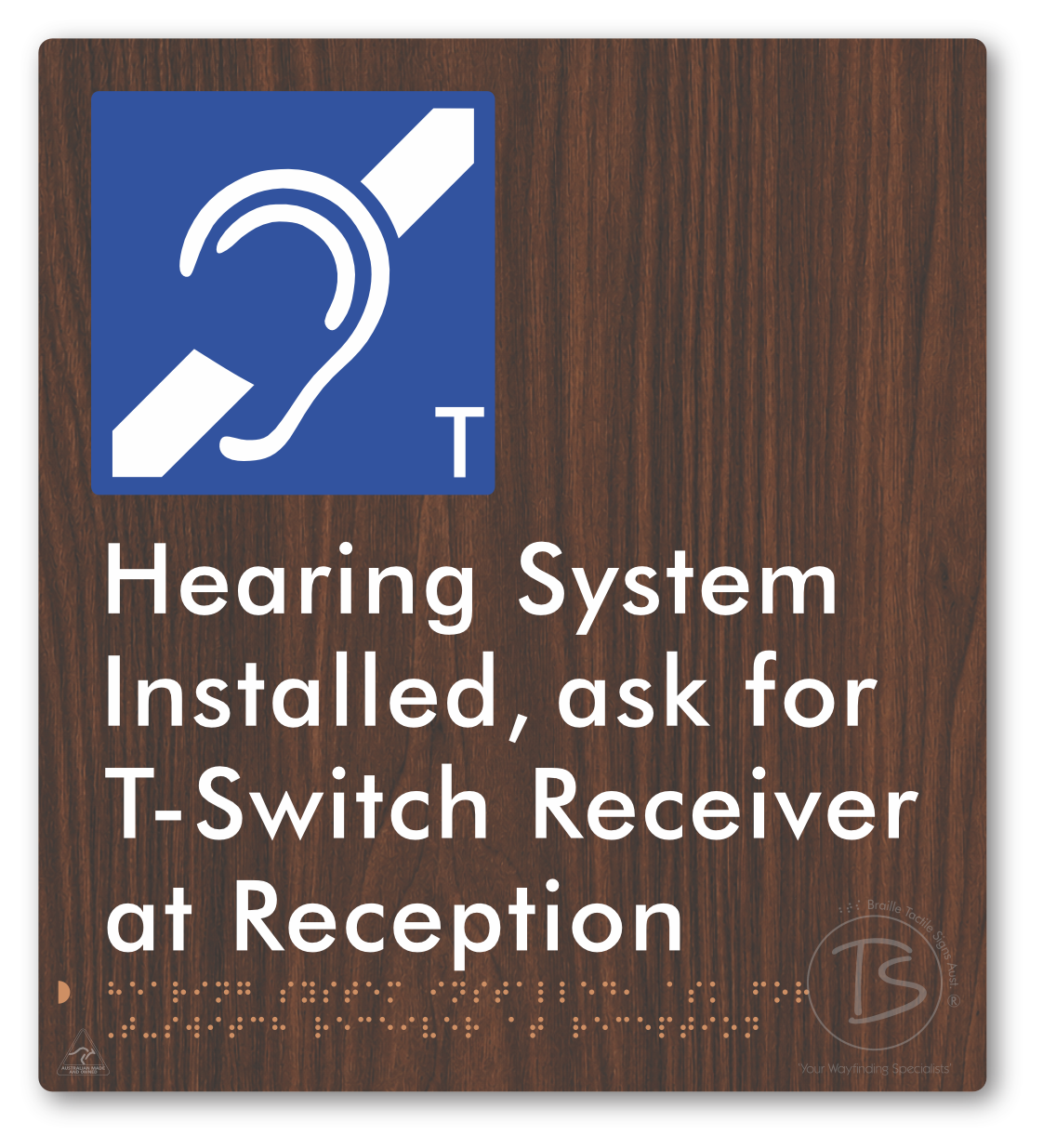 Hearing System Installed ask For T-Switch Receiver at Reception_AudioT