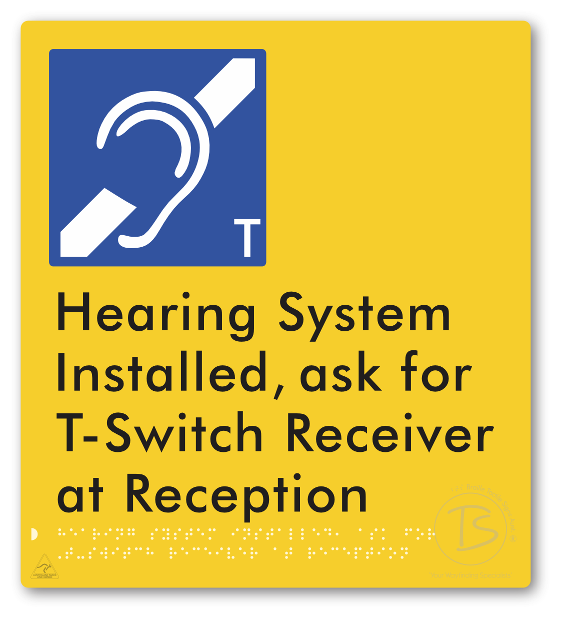 Hearing System Installed ask For T-Switch Receiver at Reception_AudioT