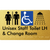 Unisex Staff Accessible Toilet with Left (LH) or Right Hand Transfer (RH), Shower & Change with Air Lock