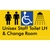 Unisex Staff Accessible Toilet with Left (LH) or Right Hand Transfer (RH), Shower & Change Room