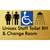 Unisex Staff Accessible Toilet with Left (LH) or Right Hand Transfer (RH), Shower & Change with Air Lock