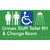 Unisex Staff Accessible Toilet with Left (LH) or Right Hand Transfer (RH), Shower & Change with Air Lock