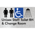 Unisex Staff Accessible Toilet with Left (LH) or Right Hand Transfer (RH), Shower & Change Room