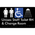 Unisex Staff Accessible Toilet with Left (LH) or Right Hand Transfer (RH), Shower & Change Room