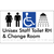 Unisex Staff Accessible Toilet with Left (LH) or Right Hand Transfer (RH), Shower & Change Room