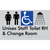 Unisex Staff Accessible Toilet with Left (LH) or Right Hand Transfer (RH), Shower & Change Room