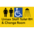 Unisex Staff Accessible Toilet with Left (LH) or Right Hand Transfer (RH), Shower & Change Room
