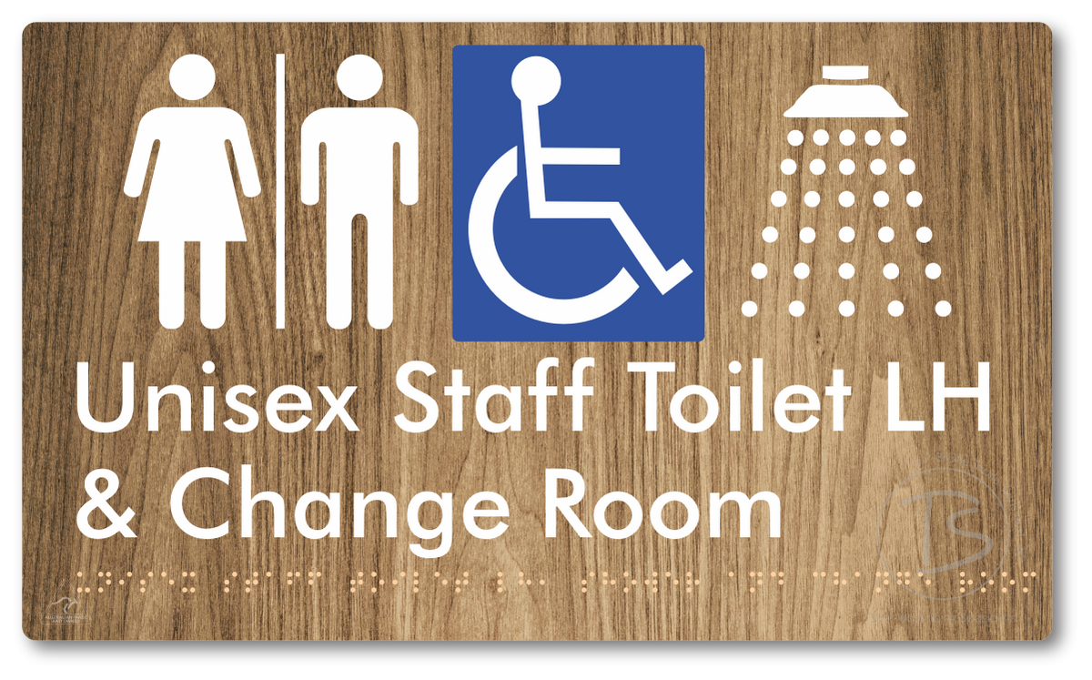 Unisex Staff Accessible Toilet LH or RH, Shower & Change Room with Air Lock