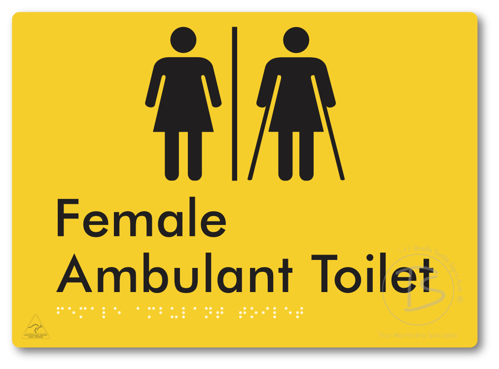 Female Ambulant Toilet with Air Lock