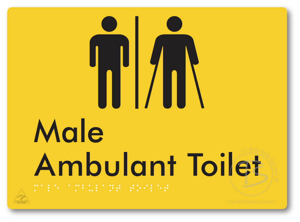 Male Ambulant Toilet with Airlock