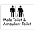 Male Toilet & Ambulant Toilet with Air Lock