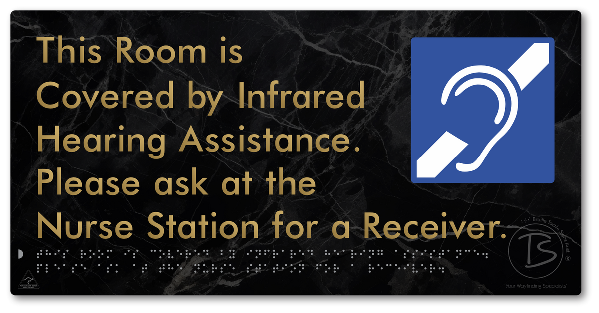 This Room Is Covered by Infrared Hearing Assistance. Please Ask At The Nurse Station For A Receiver.