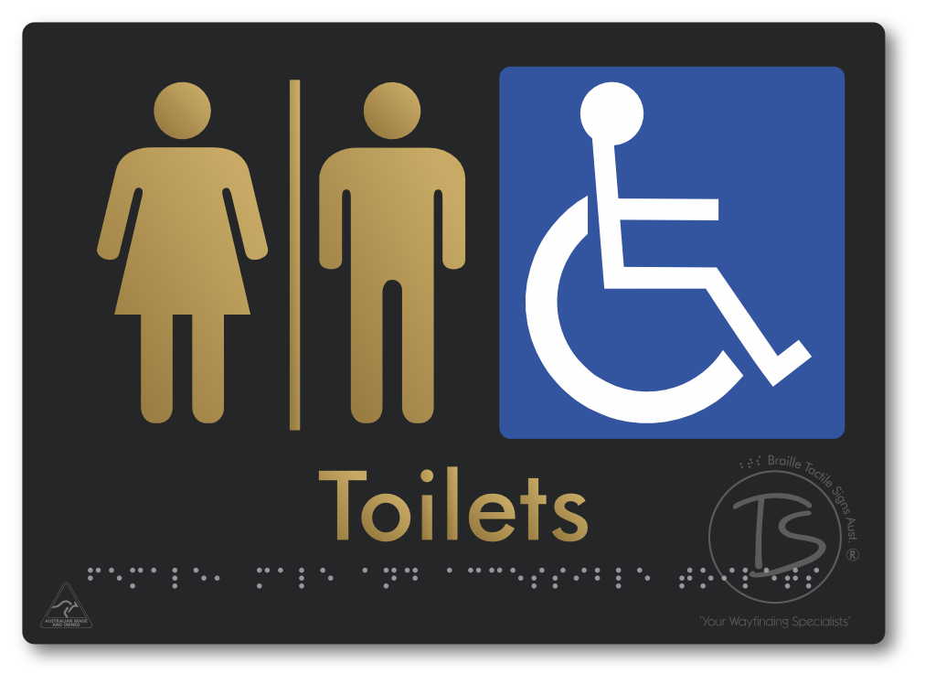 Female, Male & Accessible Toilets with Air Lock