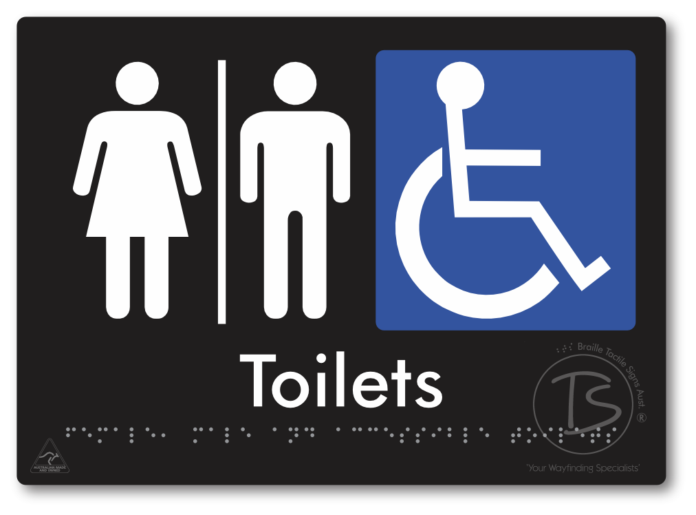 Female, Male & Accessible Toilets with Air Lock