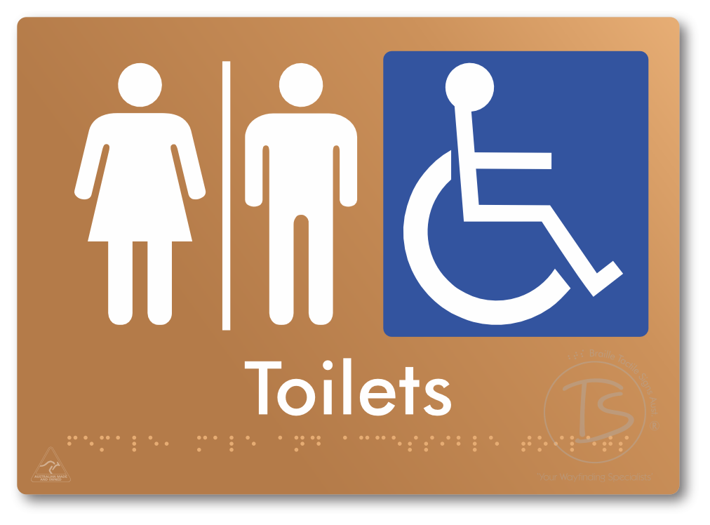 Female, Male & Accessible Toilets with Air Lock