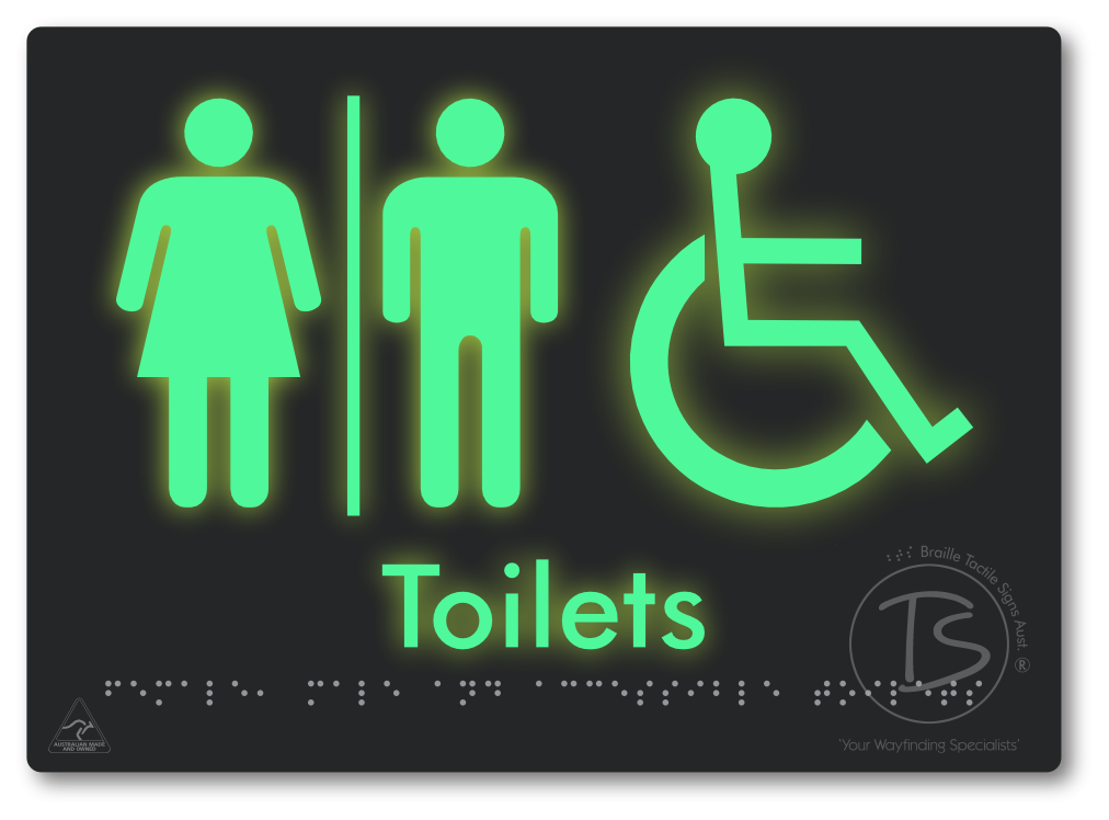 Female, Male & Accessible Toilets with Air Lock