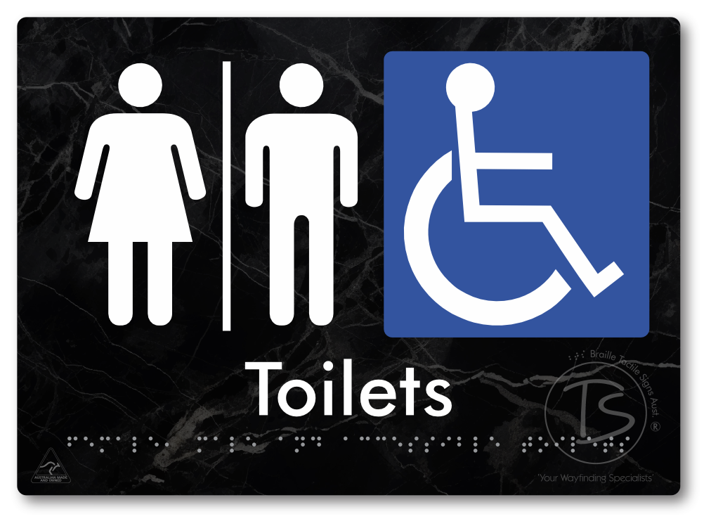 Female, Male & Accessible Toilets with Air Lock
