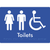 Female, Male & Accessible Toilets