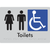 Female, Male & Accessible Toilets