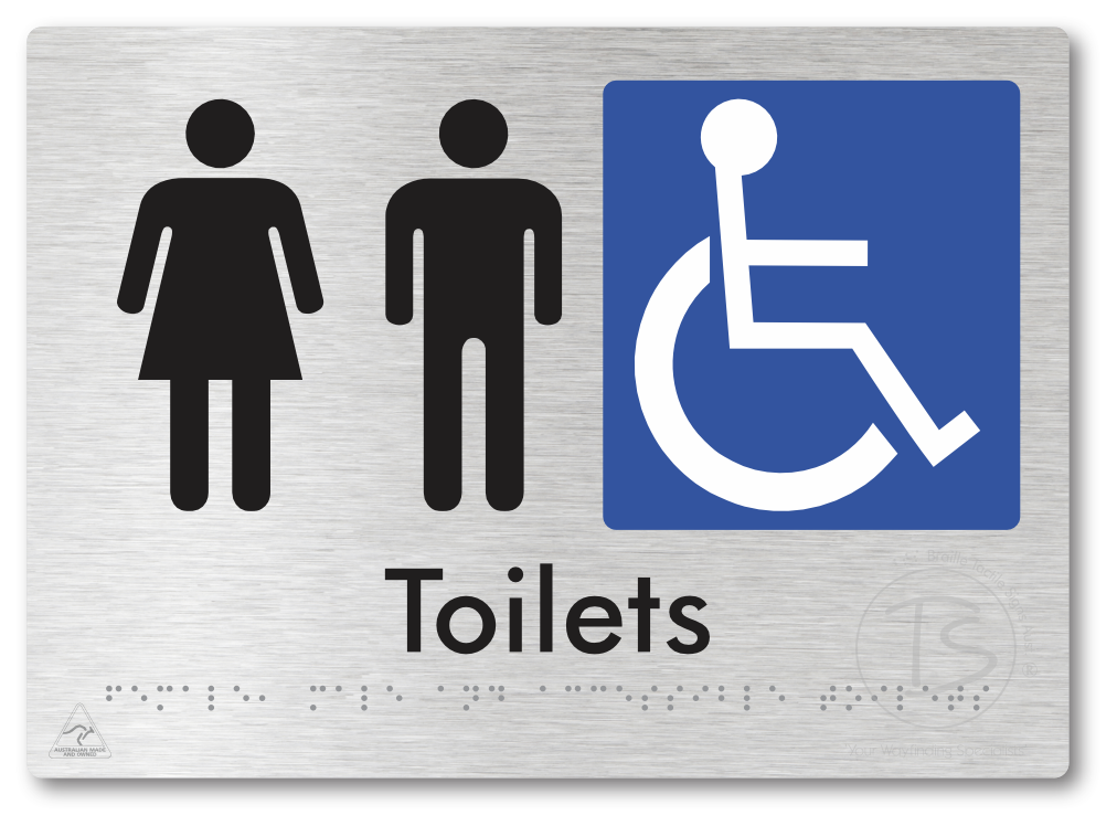 Female, Male & Accessible Toilets