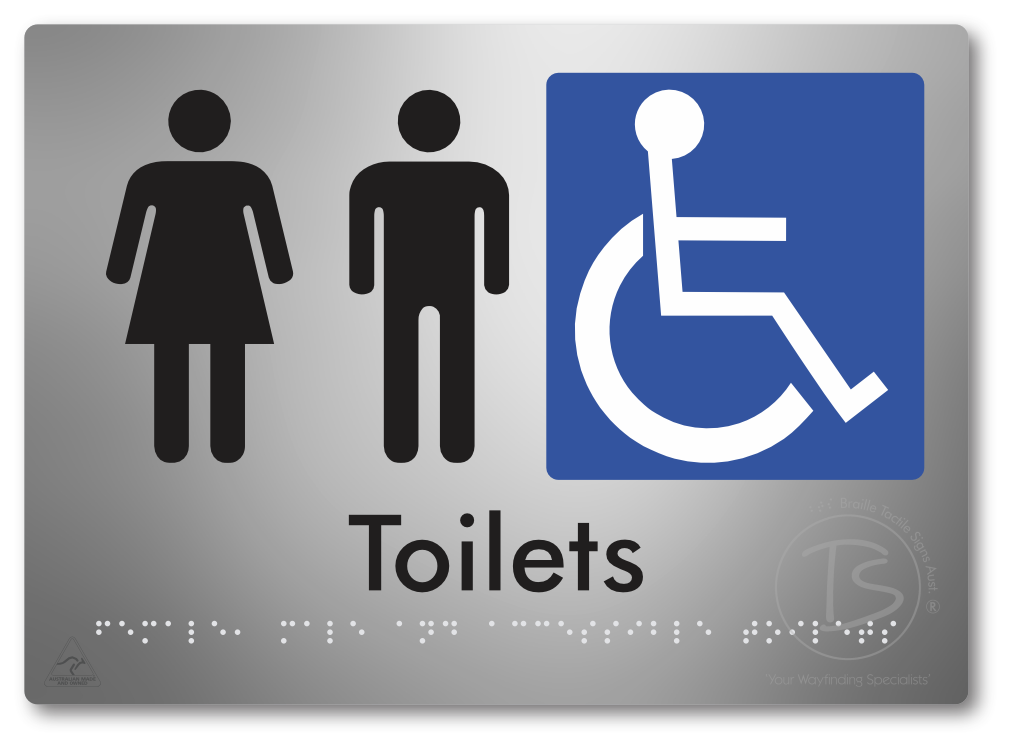 Female, Male & Accessible Toilets