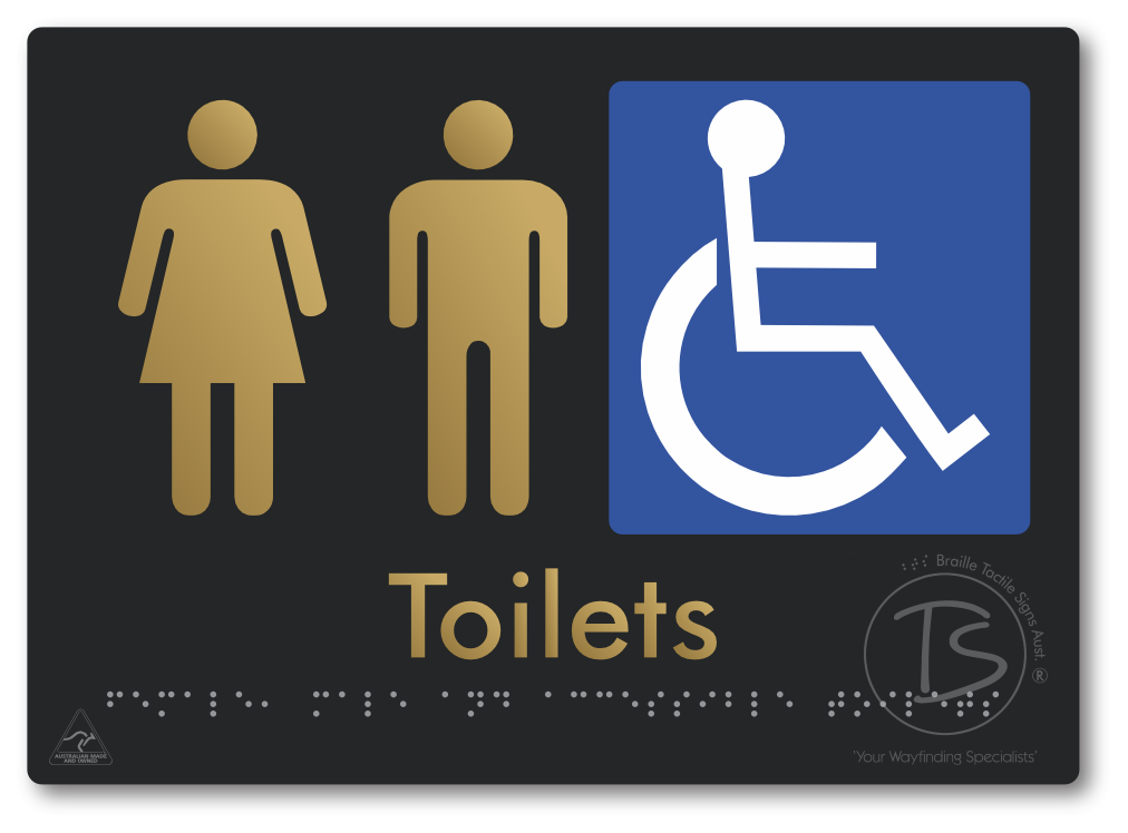 Female, Male & Accessible Toilets
