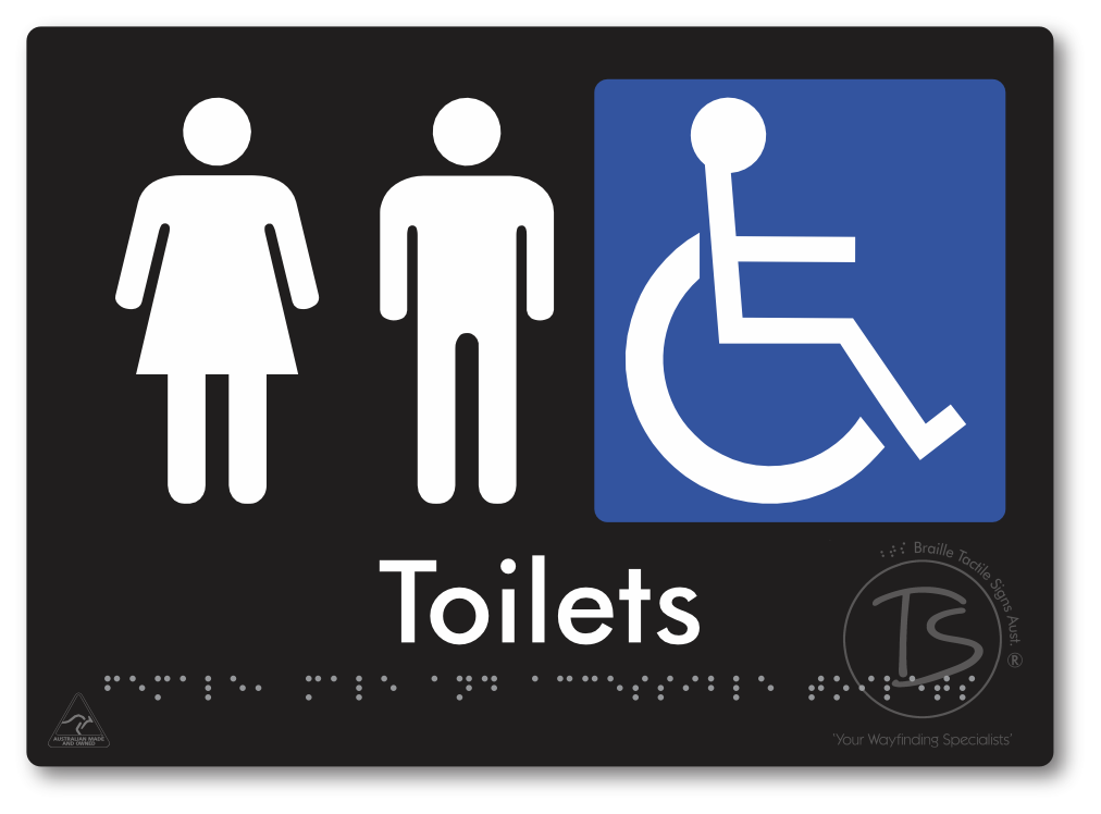 Female, Male & Accessible Toilets
