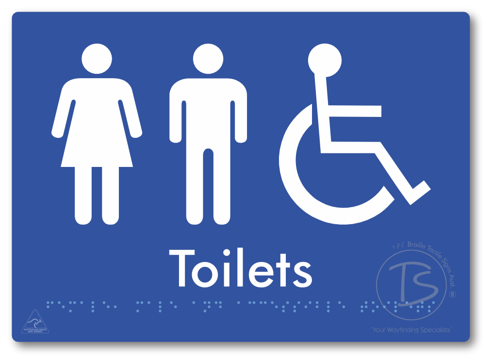 Female, Male & Accessible Toilets