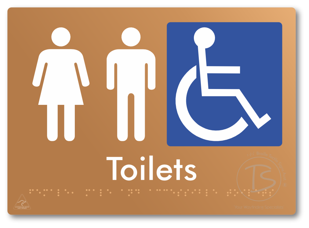 Female, Male & Accessible Toilets