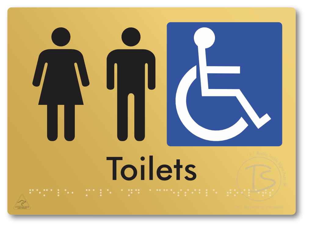 Female, Male & Accessible Toilets