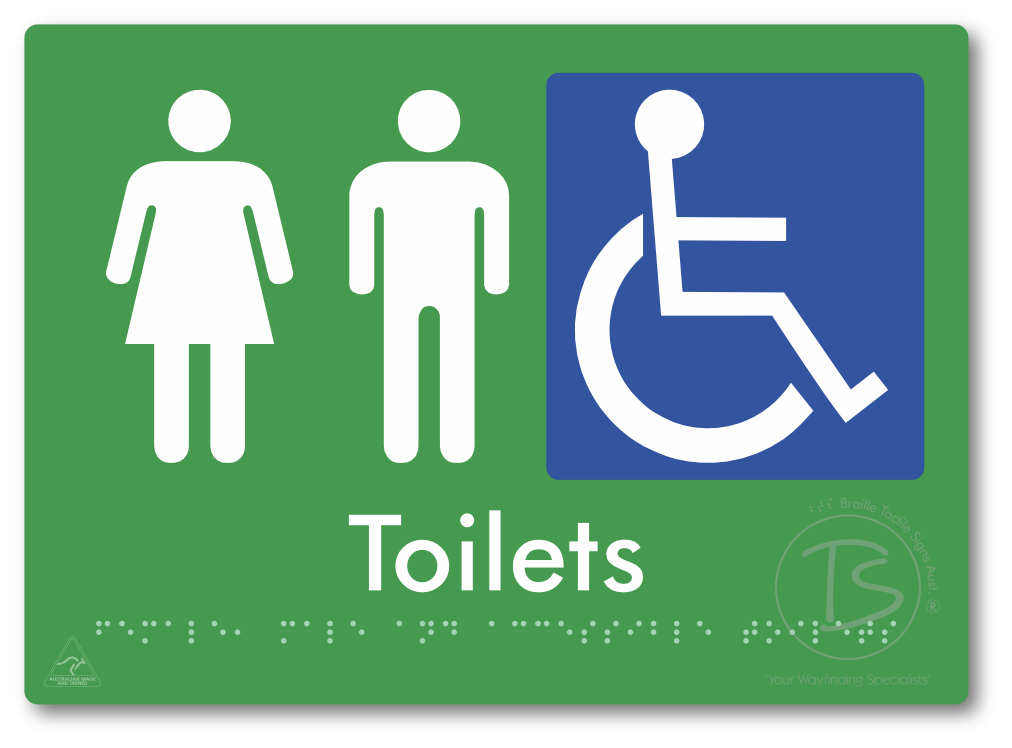 Female, Male & Accessible Toilets