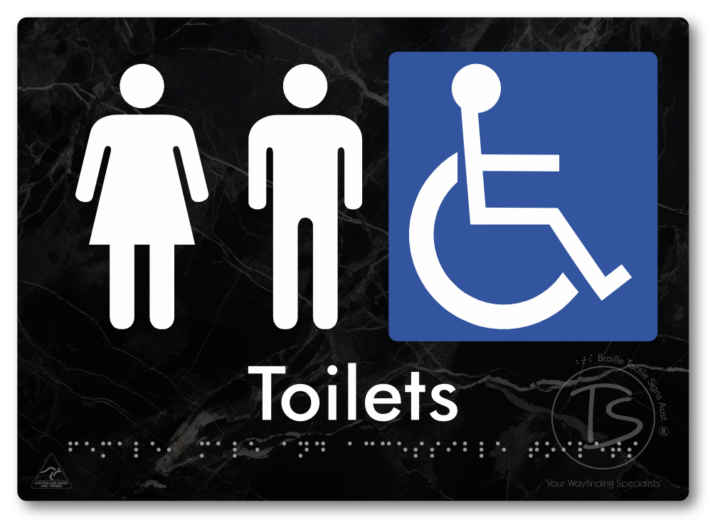 Female, Male & Accessible Toilets