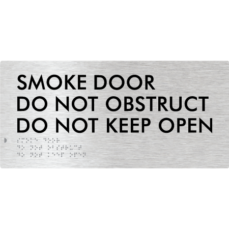 Smoke Door Do Not Obstruct Do Not Keep Open