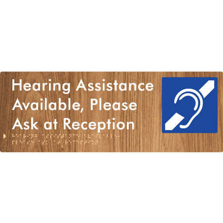 Hearing Assistance Available, Please Ask At Reception