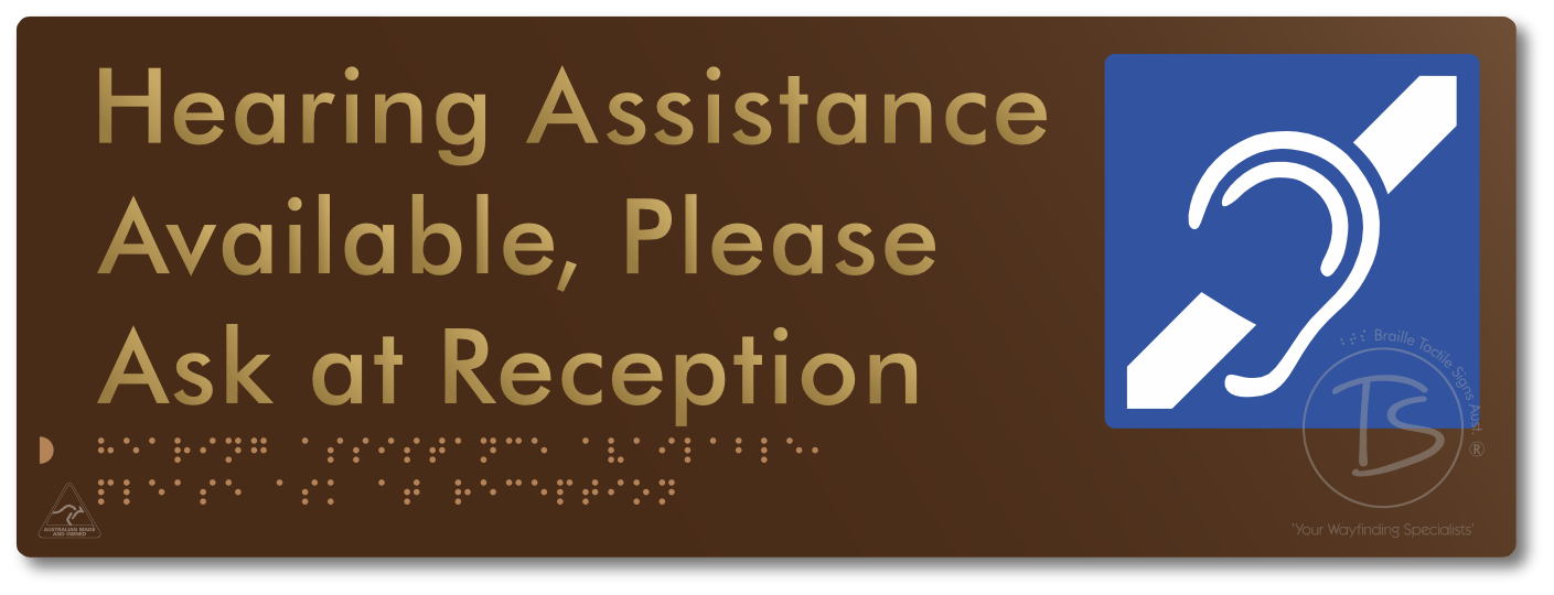Hearing Assistance Available, Please Ask At Reception