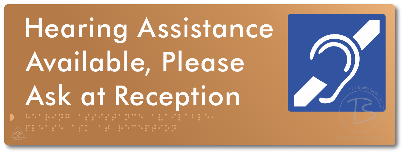 Hearing Assistance Available, Please Ask At Reception