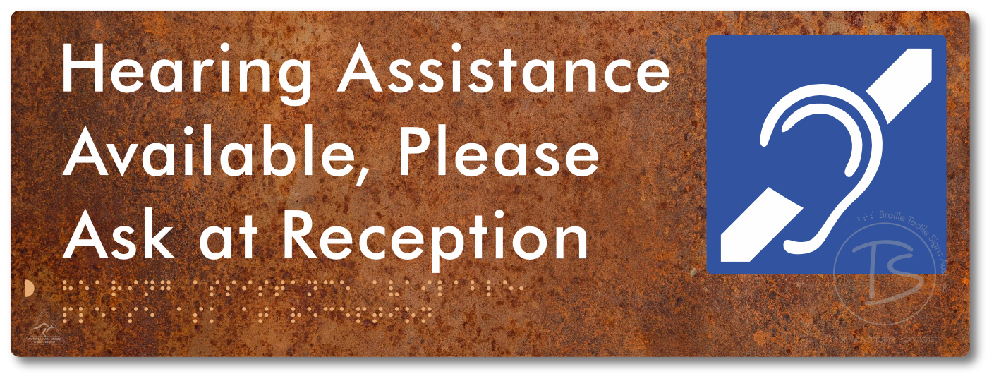 Hearing Assistance Available, Please Ask At Reception