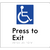 Accessible Press To Exit