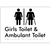 Girls Toilet & Ambulant Toilet with Air Lock