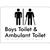Boys Toilet & Ambulant Toilet with Air Lock