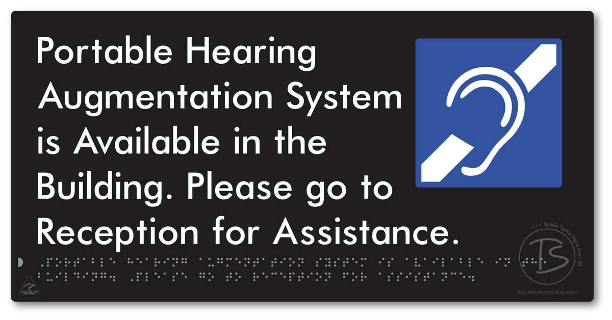 Portable Hearing Augmentation System is Available in the Building. Please go to Reception for Assistance.