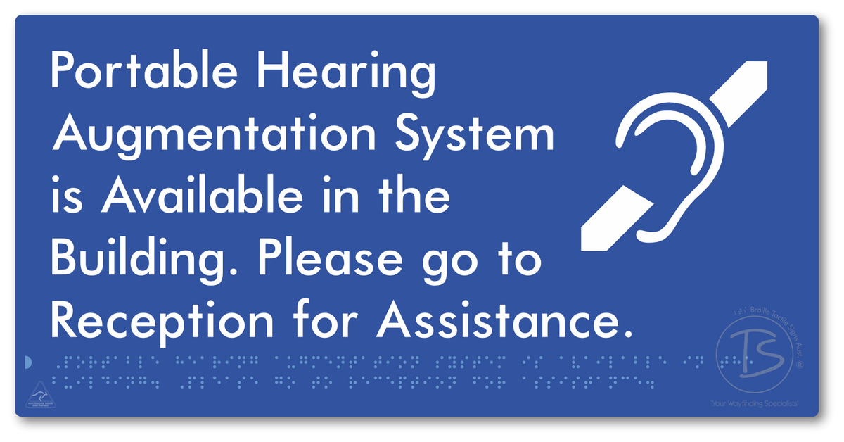 Portable Hearing Augmentation System is Available in the Building. Please go to Reception for Assistance.