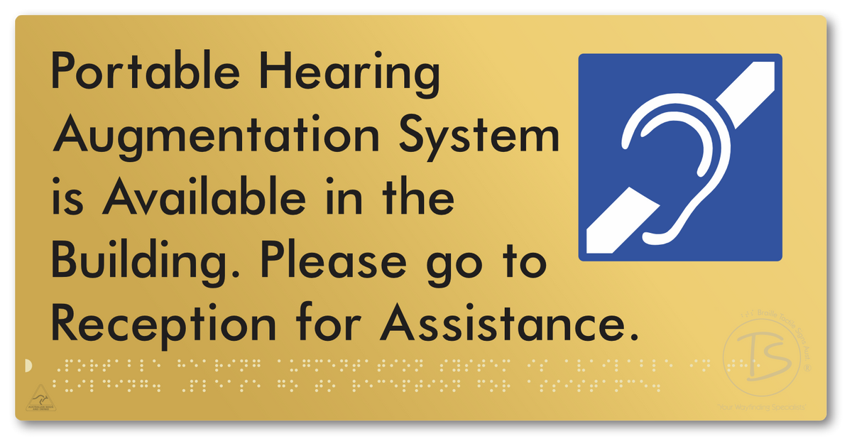 Portable Hearing Augmentation System is Available in the Building. Please go to Reception for Assistance.