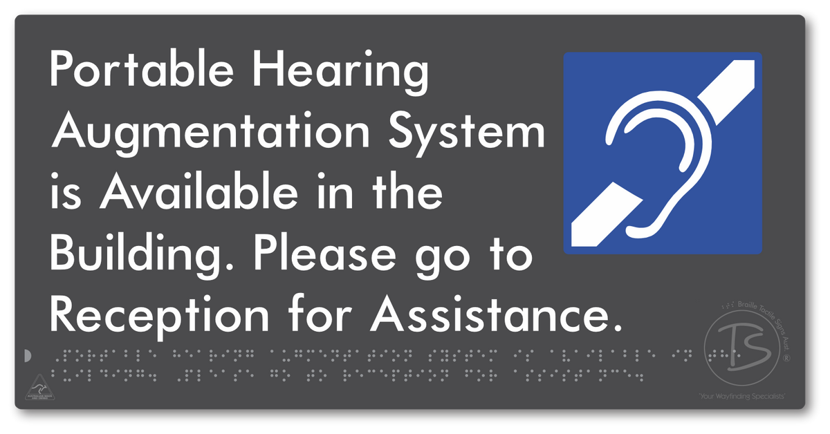 Portable Hearing Augmentation System is Available in the Building. Please go to Reception for Assistance.