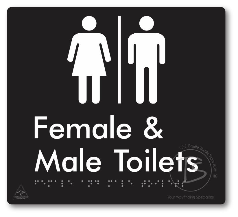 Female & Male Toilets with Air Lock
